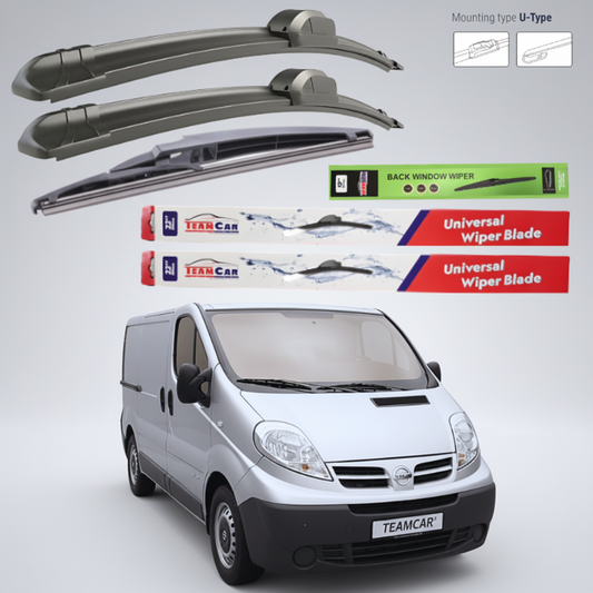 Ștergătoare Nissan Primastar VAN (2006–2014) Flat | Set Complet – TeamCar®