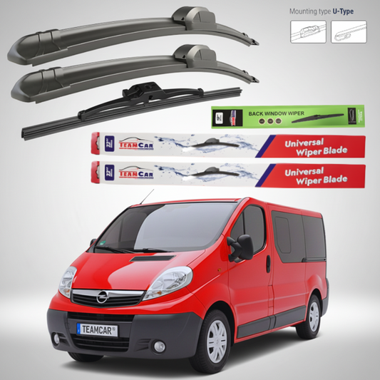 Ștergătoare Opel Vivaro Bus L1H1 (2006–2014) Flat | Set Complet – TeamCar®