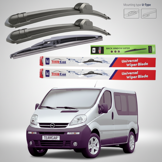 Ștergătoare Opel Vivaro Bus L2H1 (2001–2006) Flat | Set Complet – TeamCar®