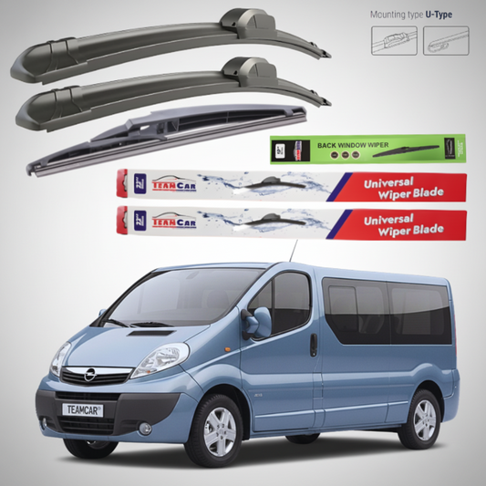 Ștergătoare Opel Vivaro Bus L2H1 (2006–2014) Flat | Set Complet – TeamCar®