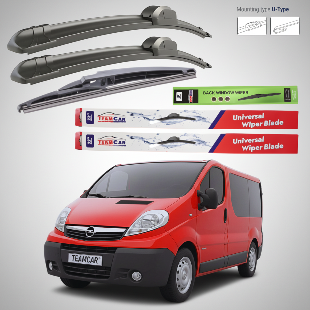 Ștergătoare Opel Vivaro VAN (2001–2014) Flat | Set Complet – TeamCar®