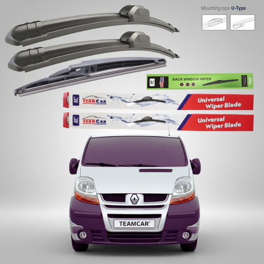 Ștergătoare Renault Trafic II VAN (2001–2014) Flat | Set Complet – TeamCar®