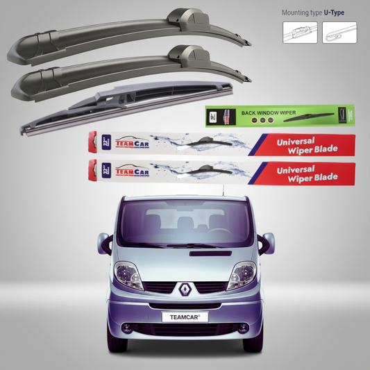 Ștergătoare Renault Trafic II VAN (2006–2014) Flat | Set Complet – TeamCar®
