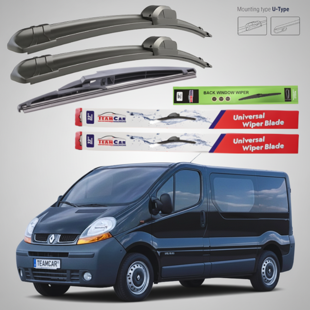 Ștergătoare Renault Trafic II JL Bus L2H1 (2001–2006) Flat | Set Complet – TeamCar®