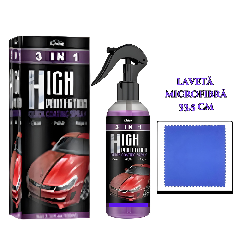 Shine Armor - Spray Ceramic 3 în 1 pentru Protecție și Lustruire