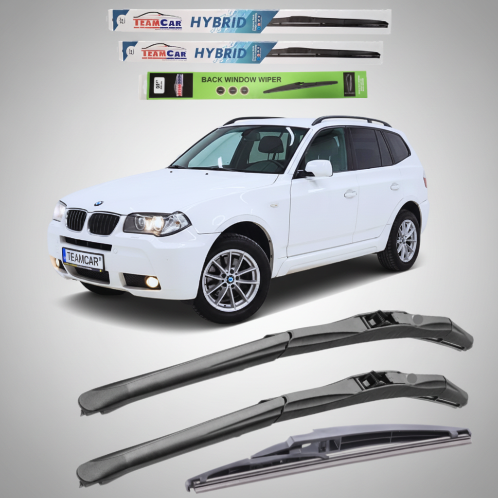 Ștergătoare BMW X3 E83 (2006–2010) Facelift Hibrid | Set Complet – TeamCar®