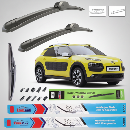 Ștergătoare Citroen C4 Cactus (2014–2018) Flat | Set Complet – TeamCar®
