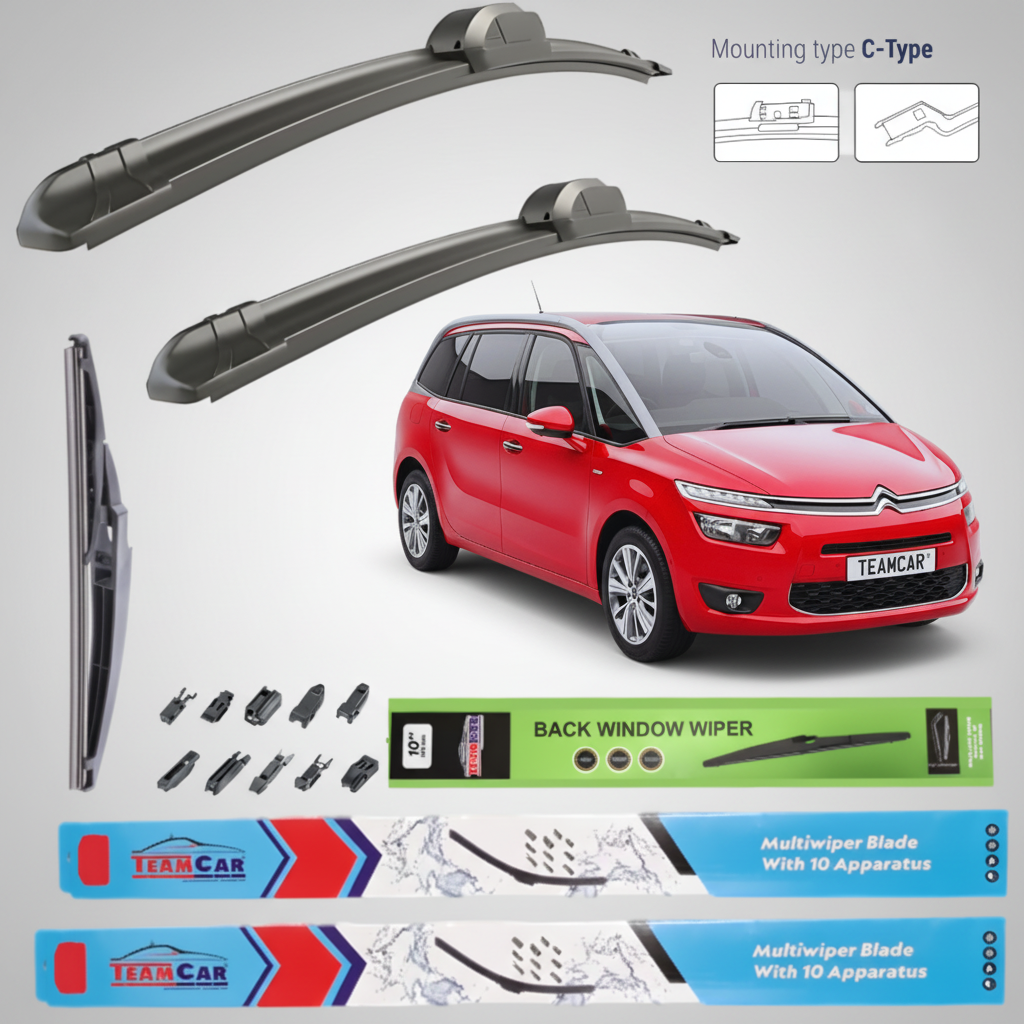 Ștergătoare Citroen C4 Grand Picasso II (2013–2016) Flat | Set Complet – TeamCar®