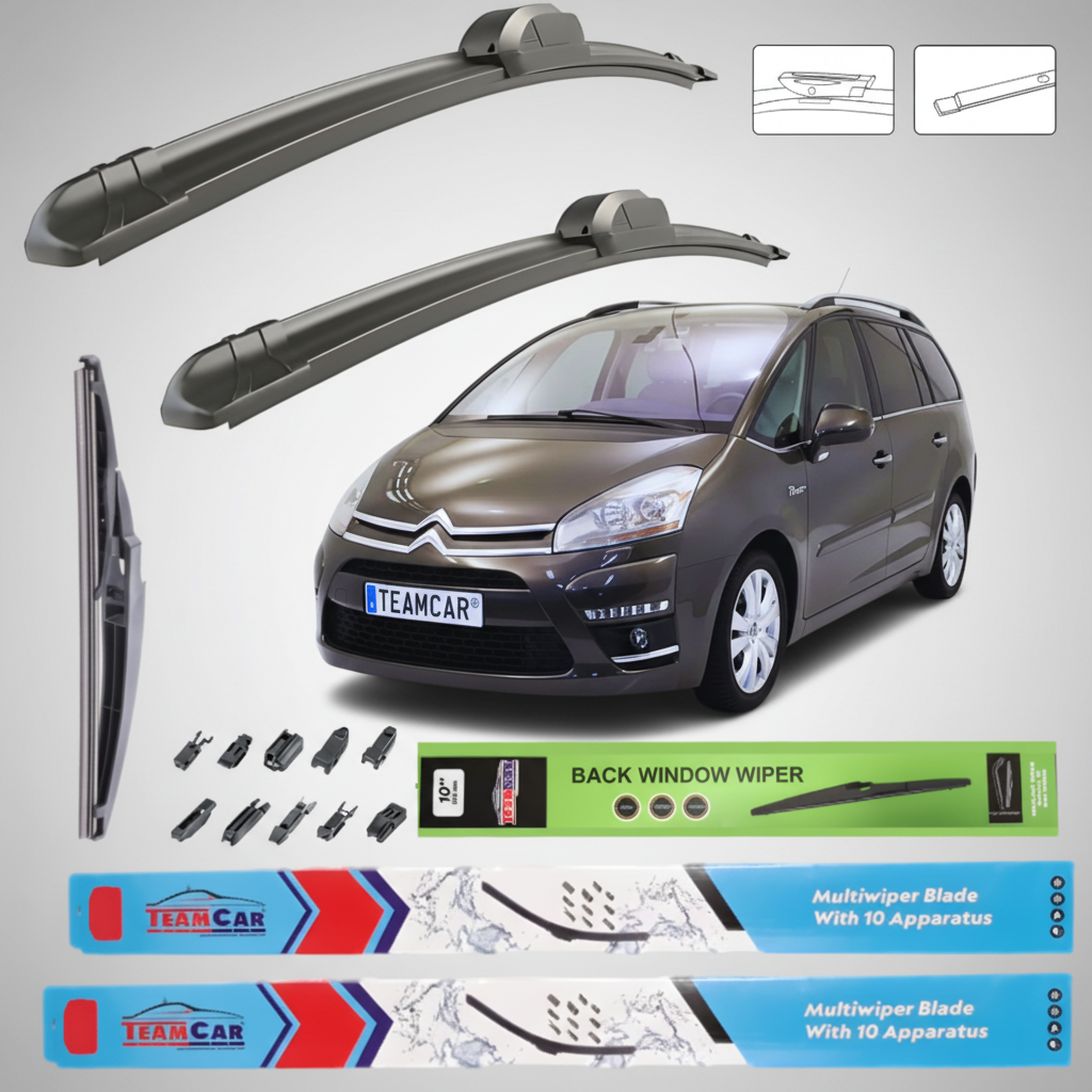 Ștergătoare Citroen C4 Grand Picasso UA (2008–2011) Flat | Set Complet – TeamCar®