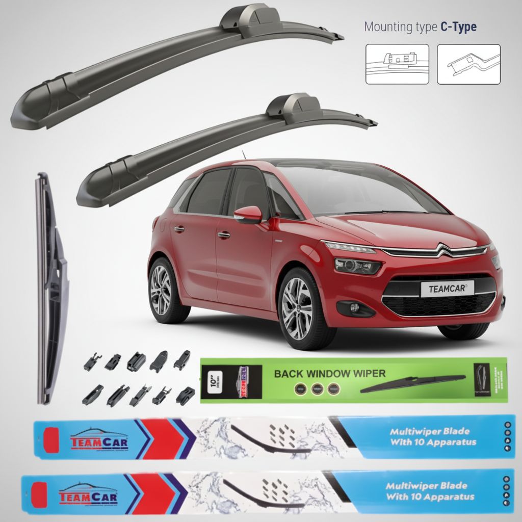 Ștergătoare Citroen C4 Picasso II (2013–2016) Flat | Set Complet – TeamCar®