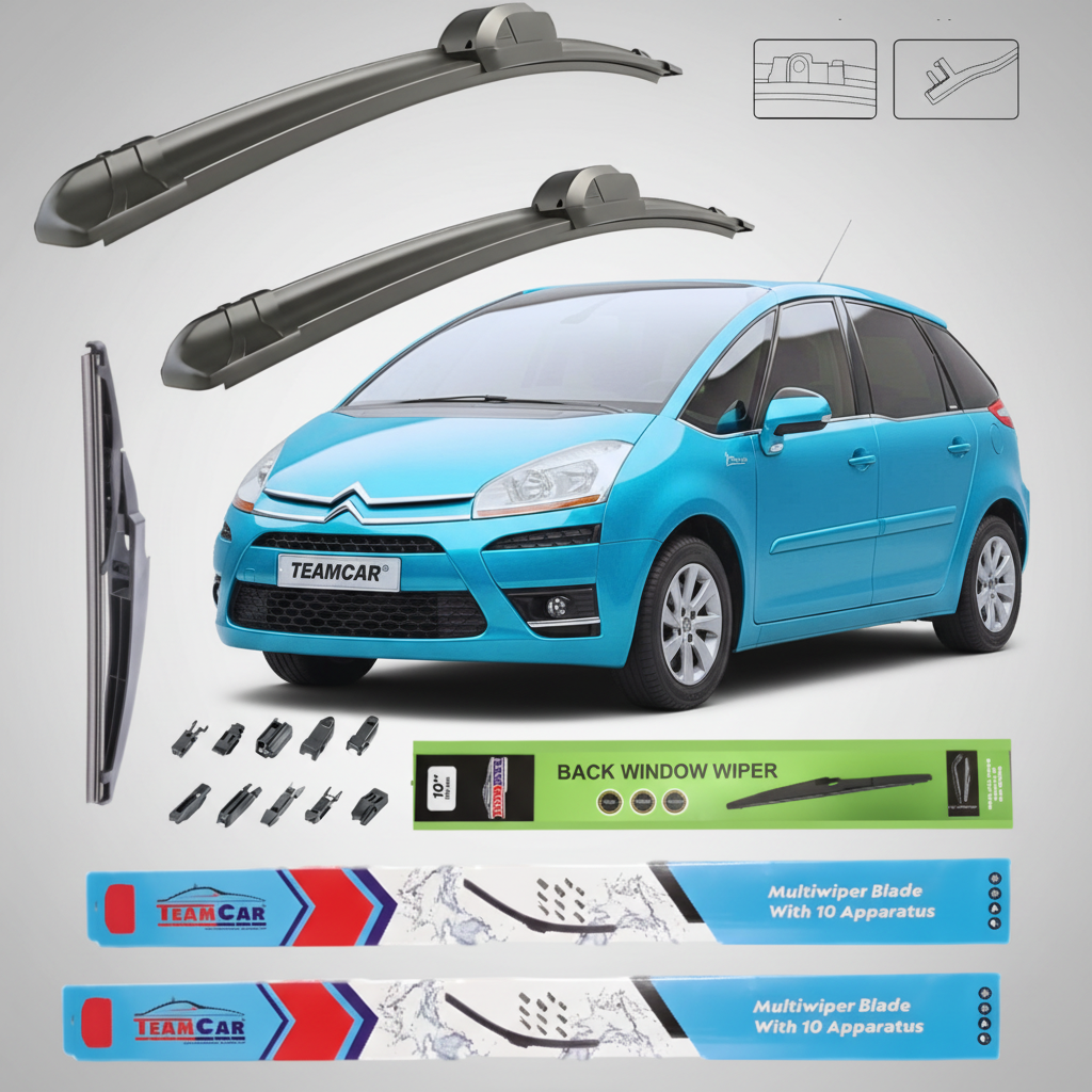 Ștergătoare Citroen C4 Picasso UD (2006–2008) Flat | Set Complet – TeamCar®