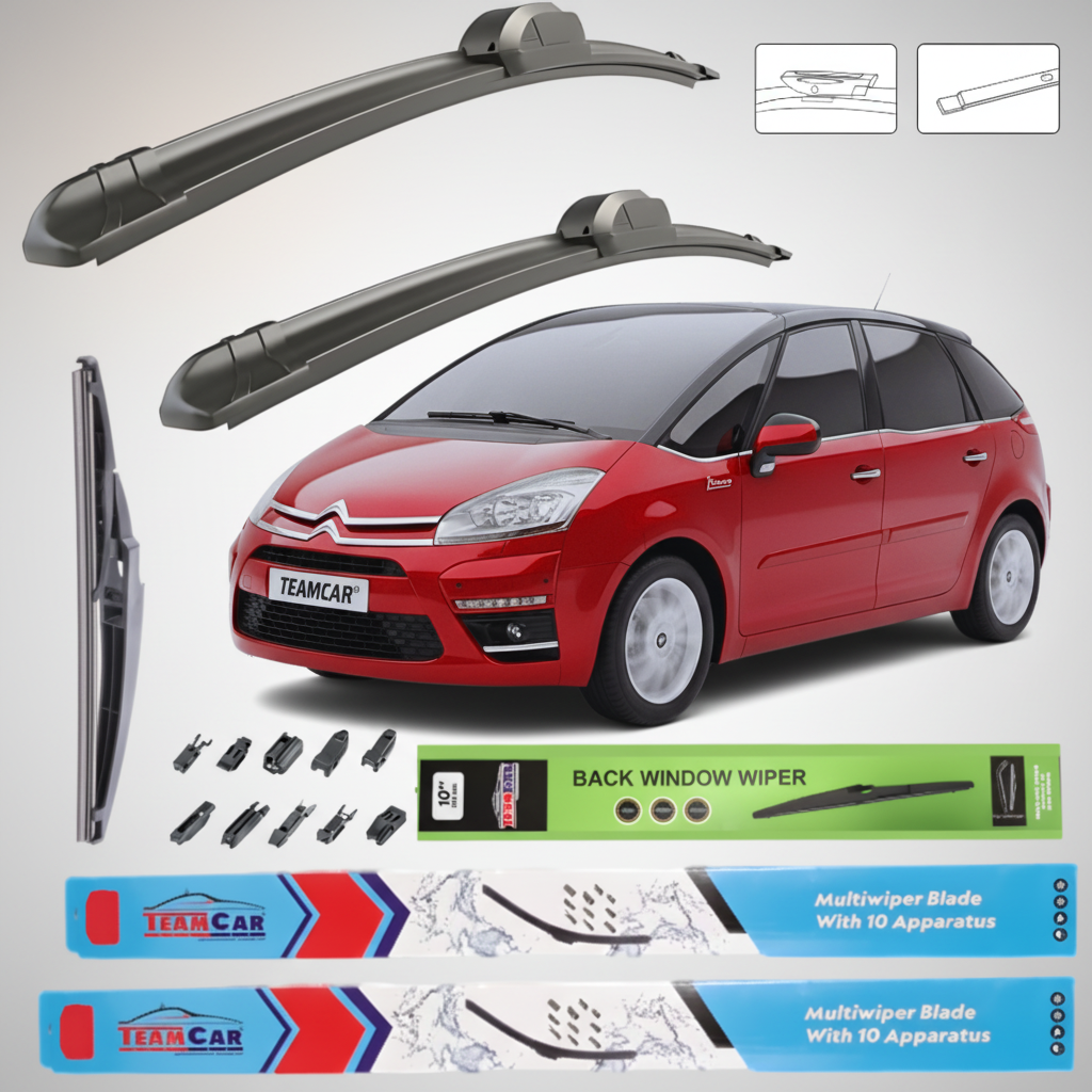 Ștergătoare Citroen C4 Picasso UD (2008–2013) Flat | Set Complet – TeamCar®