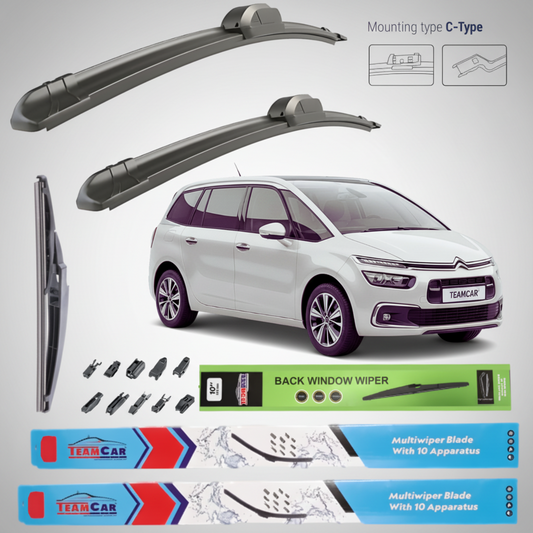 Ștergătoare Citroen Grand C4 Space Tourer (2018–2022) Flat | Set Complet – TeamCar®