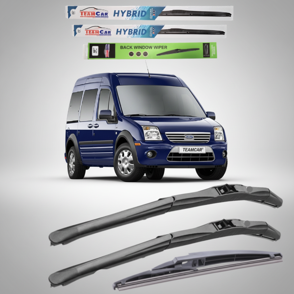 Ștergătoare Ford Transit Connect 1 ușa spate (2002–2013) TeamCar® – Hibrid | Set Complet