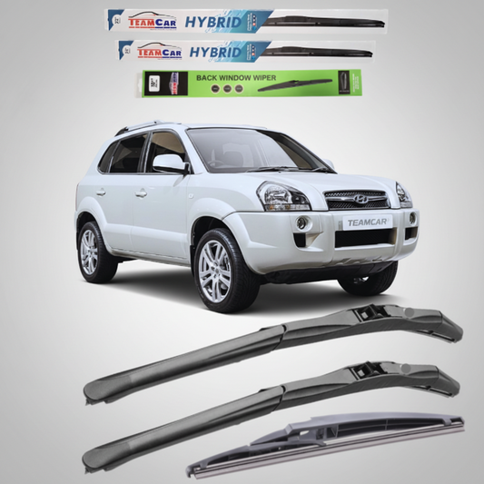Ștergătoare Hyundai Tucson (2004–2010) Hibrid | Set Complet – TeamCar®