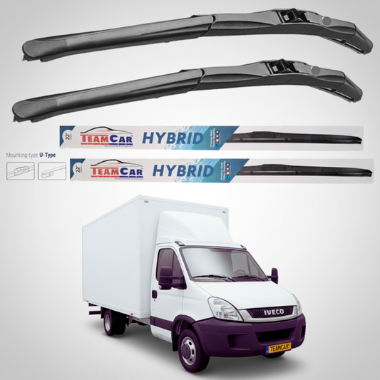 Ștergătoare IVECO Daily Furgon (2006–2009) Hibrid | Set față – TeamCar®