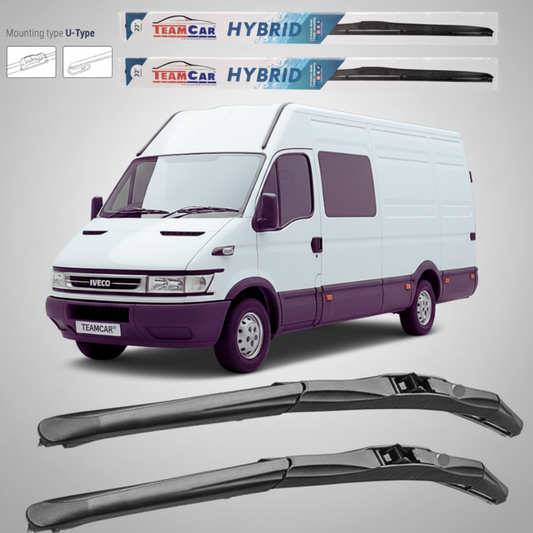 Ștergătoare IVECO Daily MK3 (2004–2006) Hibrid | Set față – TeamCar®