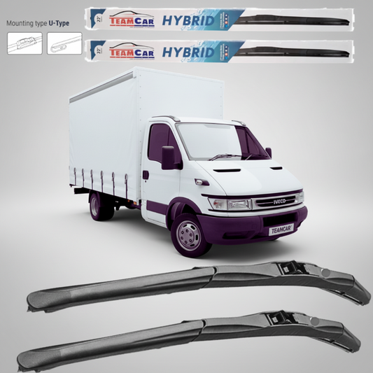 Ștergătoare IVECO Daily MK3 Furgon (2004–2006) Hibrid | Set față – TeamCar®