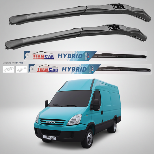 Ștergătoare IVECO Daily (2006–2009) Hibrid | Set față – TeamCar®