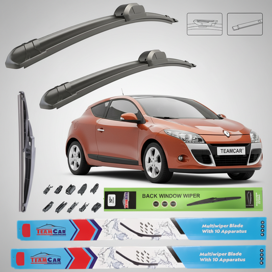 Ștergătoare Renault Megane III Coupé (2009–2012) TeamCar® – Set Complet