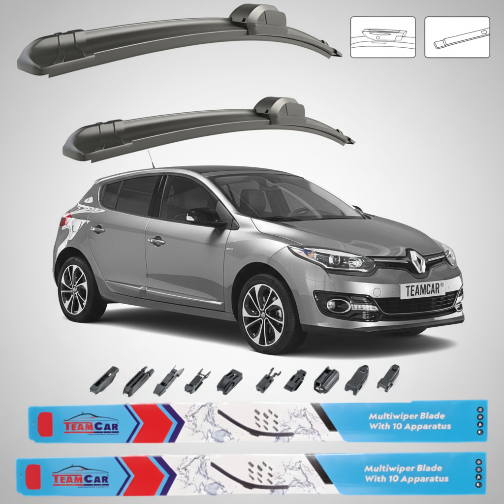 Ștergătoare Renault Megane III Hatchback Facelift (2014–2016) TeamCar® – Set față