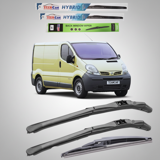 Ștergătoare Nissan Primastar VAN (2001–2014) Hibrid | Set Complet – TeamCar®