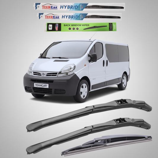 Ștergătoare Nissan Primastar X83 Bus L2H1 (2001–2006) Hibrid | Set Complet – TeamCar®
