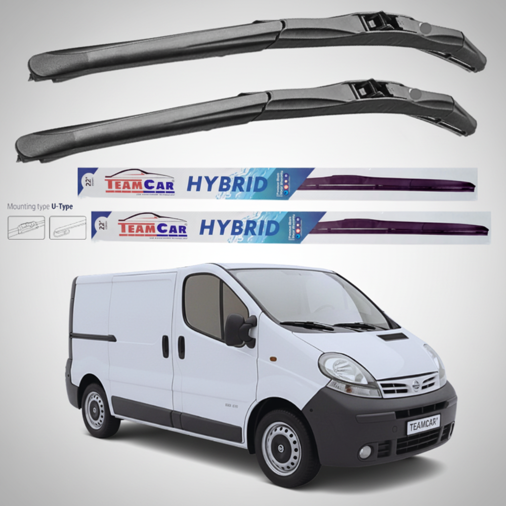 Ștergătoare Nissan Primastar X83 Van L1H1 (2001–2006) Hibrid | Set față – TeamCar®