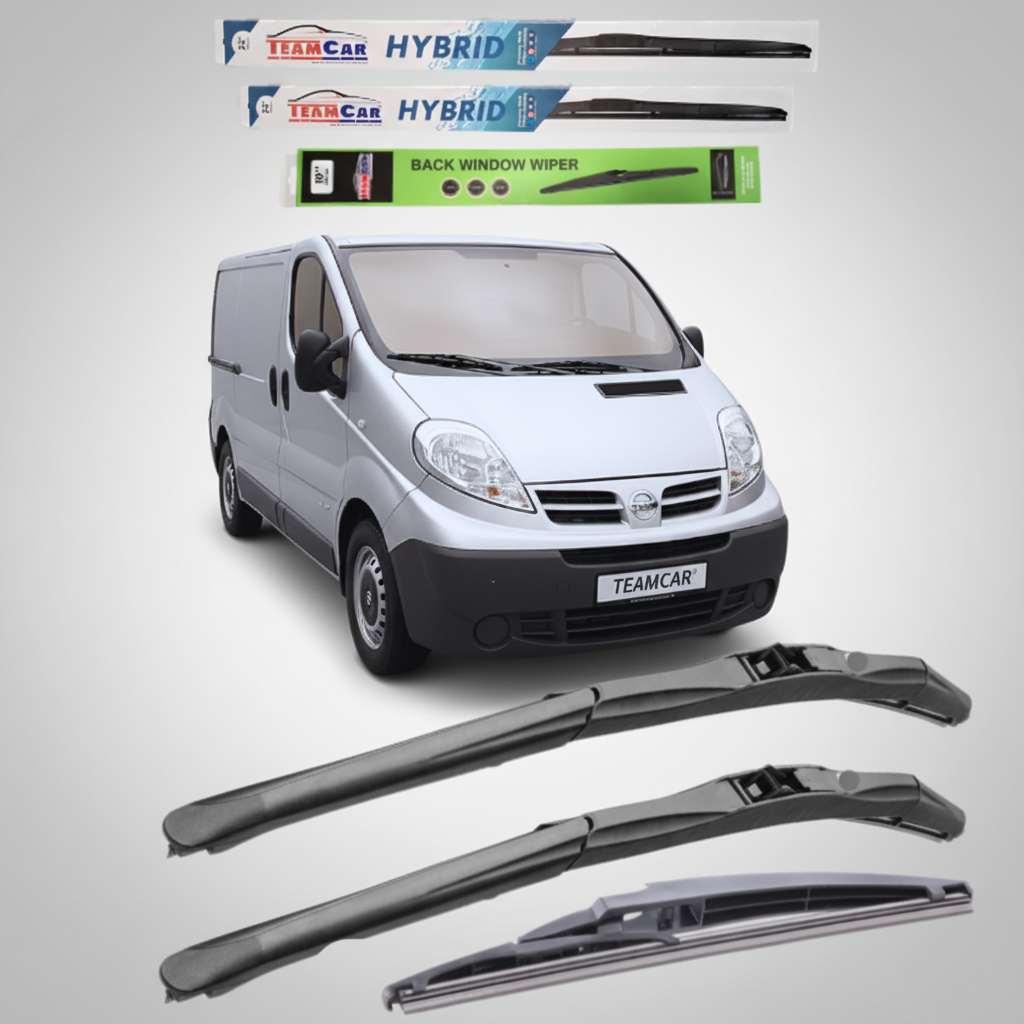 Ștergătoare Nissan Primastar VAN (2006–2014) Hibrid | Set Complet – TeamCar®