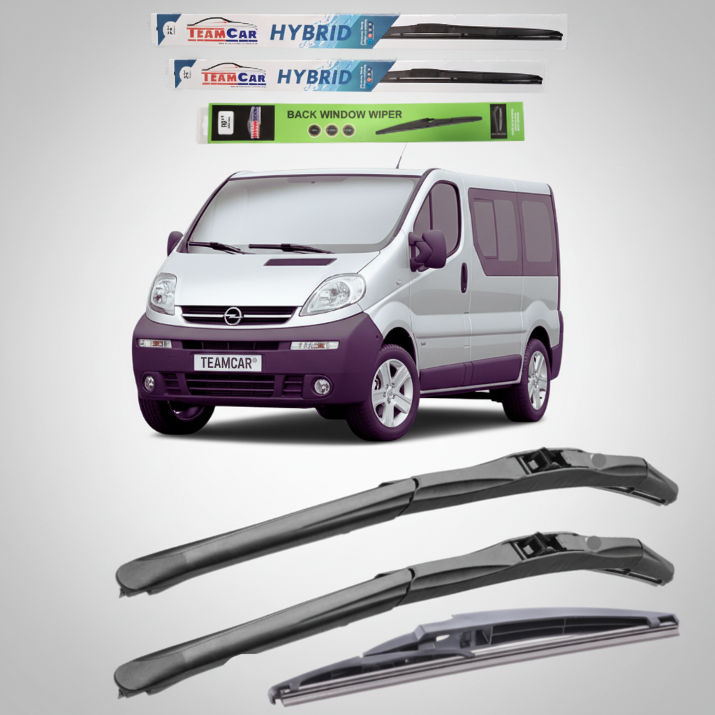 Ștergătoare Opel Vivaro Bus L2H1 (2001–2006) Hibrid | Set Complet – TeamCar®
