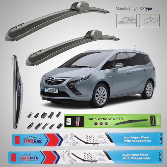 Ștergătoare Opel Zafira Tourer (2011–2016) Flat | Set Complet – TeamCar®