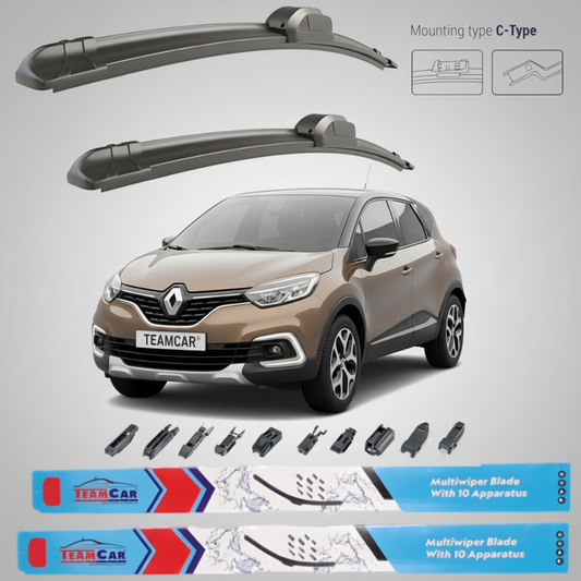 Ștergătoare Renault Captur II (2019–2024) TeamCar® – Set față