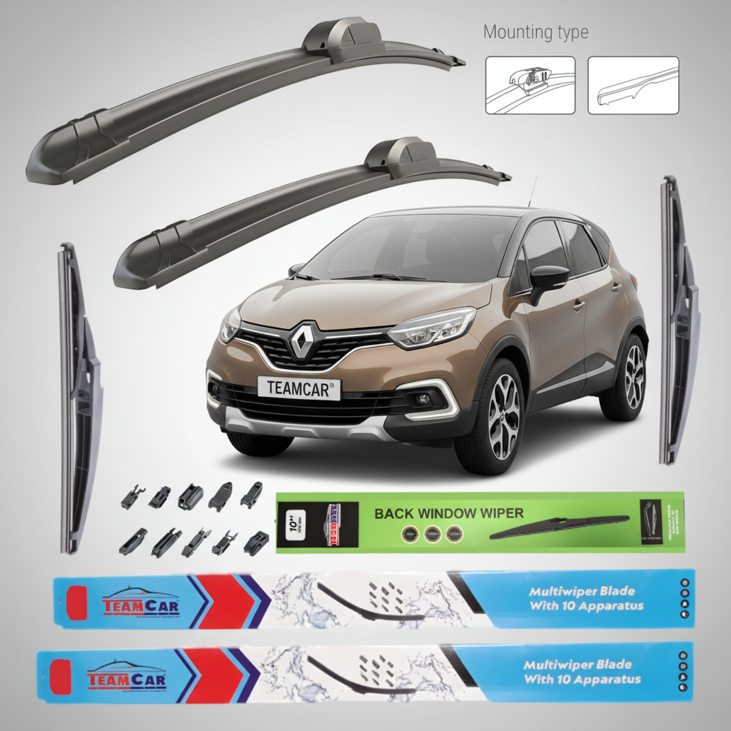 set complet de ștergătoare pentr Renault Captur (2017–2019)