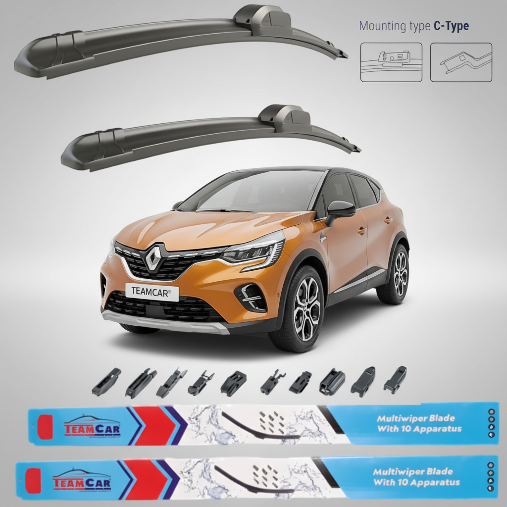 Ștergătoare Renault Captur II Facelift (2024–2026) TeamCar® – Set față