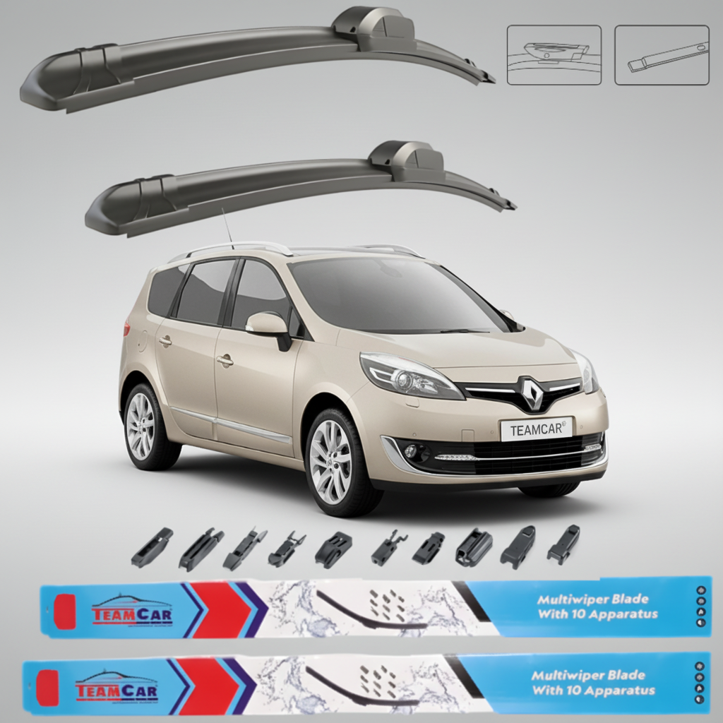 Ștergătoare Renault Grand Scenic III Facelift (2012–2016) TeamCar® – Set față