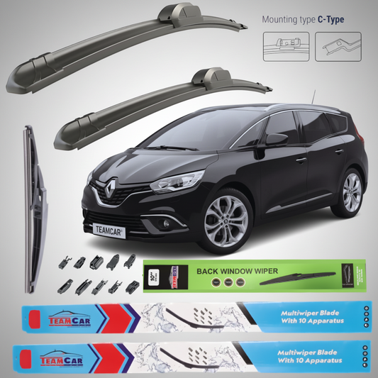 Ștergătoare Renault Grand Scenic IV (2016–2022) Flat | Set Complet – TeamCar®