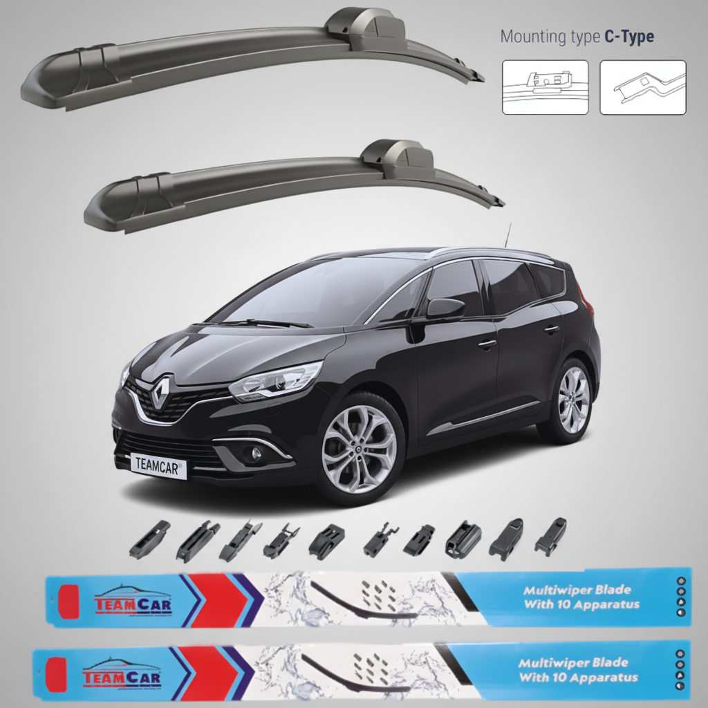 Ștergătoare Renault Grand Scenic IV (2016–2022) Flat | Set Față – TeamCar®