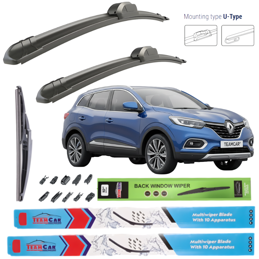 set complet de ștergătoare față spate pentru Renault Kadjar (2015–2017)