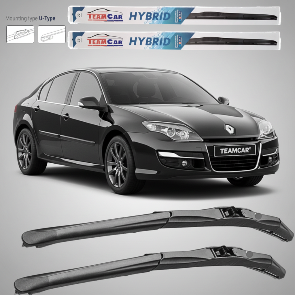 Ștergătoare Renault Laguna III Facelift (2011–2015) TeamCar® – Hibrid | Set față