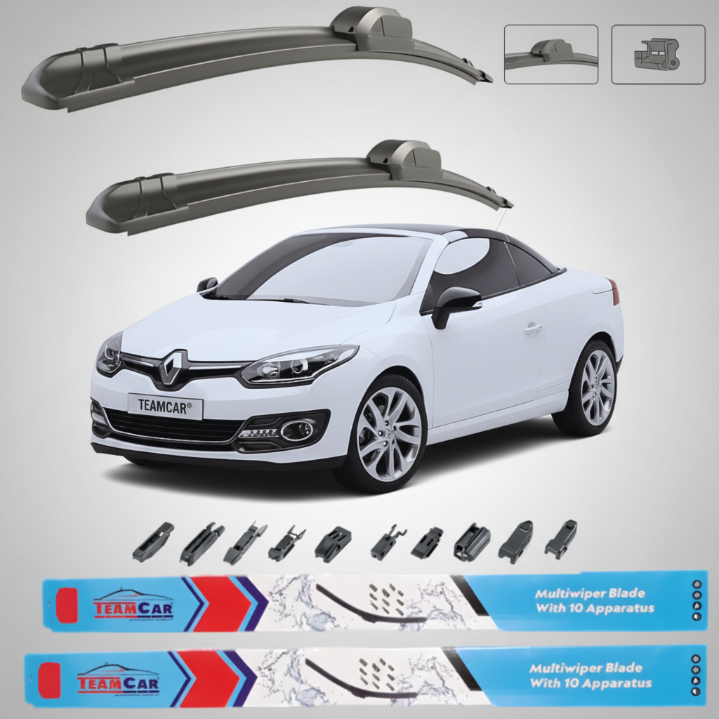 Ștergătoare Renault Megane III Coupé/Cabrio Facelift (2012–2016) TeamCar® – Set față