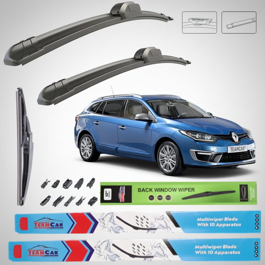 Ștergătoare Renault Megane III Estate Facelift (2014–2016) TeamCar® – Set Complet
