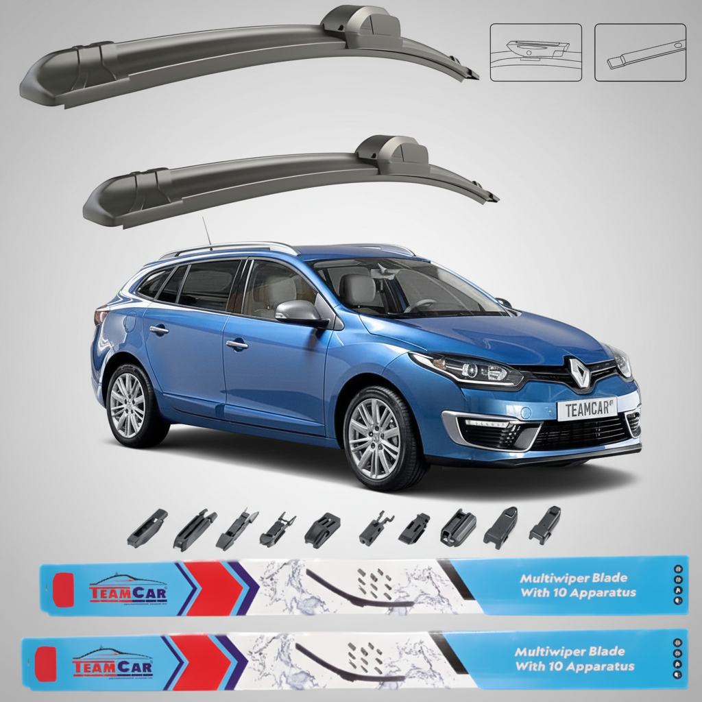Ștergătoare Renault Megane III Estate Facelift (2014–2016) TeamCar® – Set față