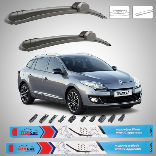 Ștergătoare Renault Megane III Grandtour Facelift (2012–2014) TeamCar® – Set față