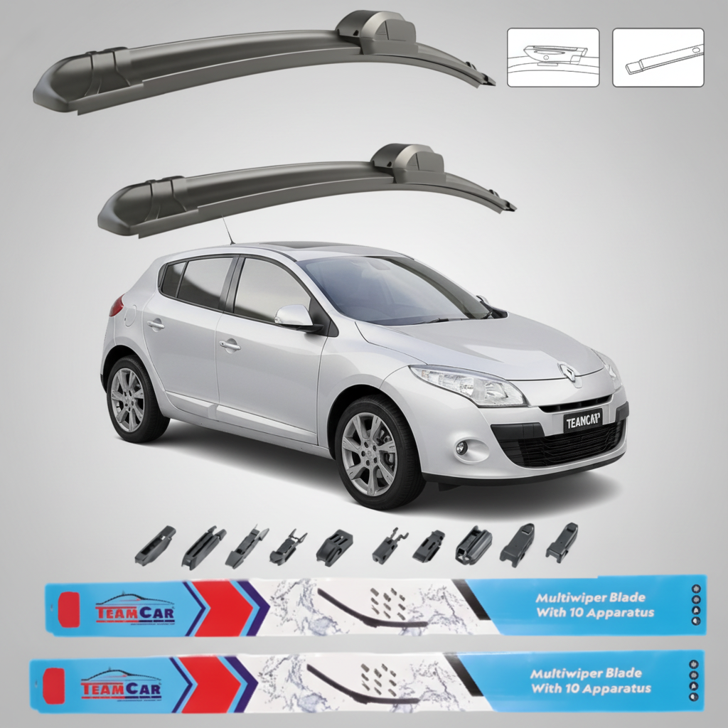Ștergătoare Renault Megane III Hatchback (2008–2012) TeamCar® – Set față