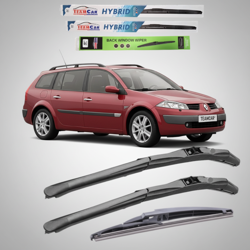 Ștergătoare Renault Megane II Estate (2003–2006) TeamCar® – Hibrid | Set Complet