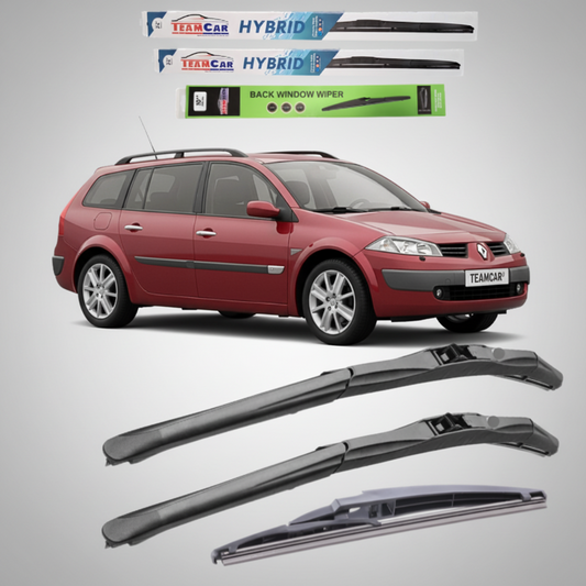 Ștergătoare Renault Megane II Estate (2003–2006) TeamCar® – Hibrid | Set Complet