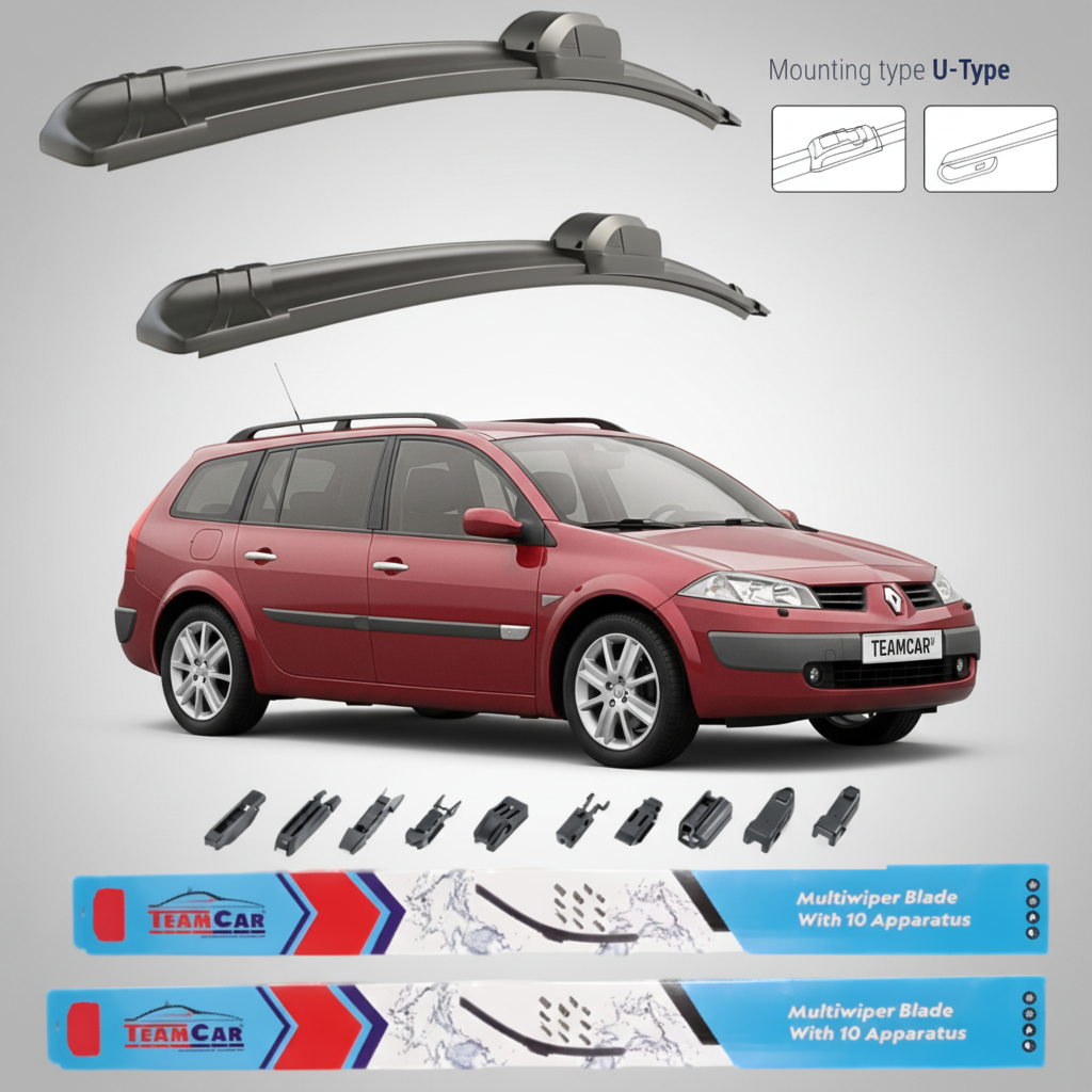 Ștergătoare Renault Megane II Estate (2003–2006) TeamCar® – Set față