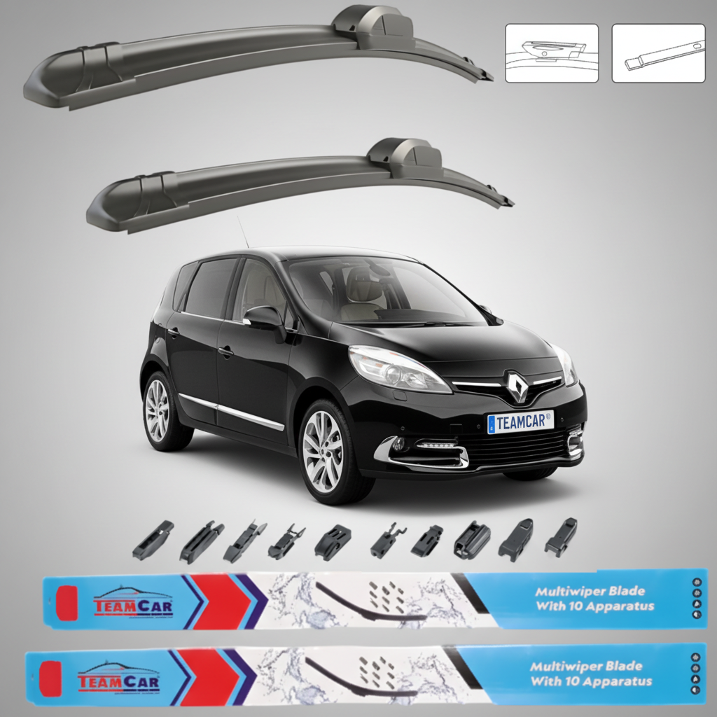 Ștergătoare Renault Scenic III Facelift (2012–2016) TeamCar® – Set față