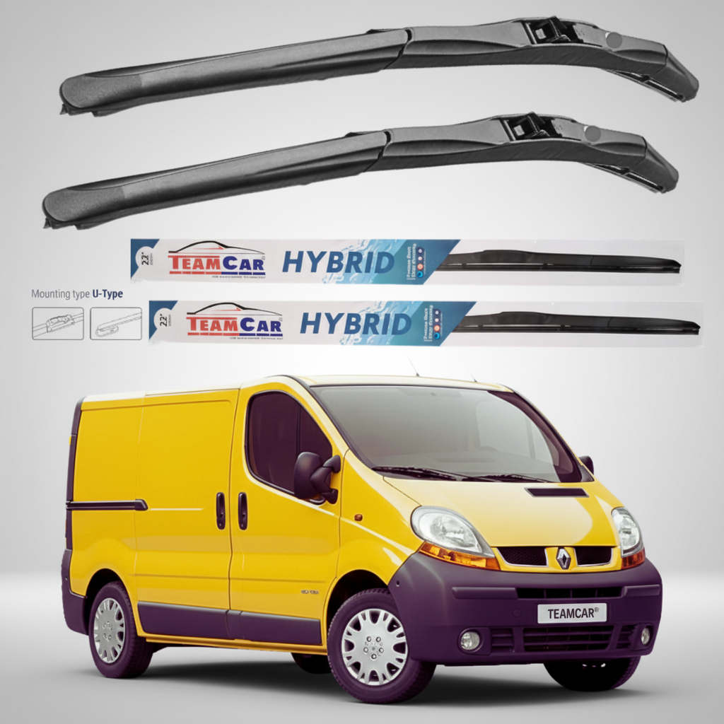Ștergătoare Renault Trafic II FL Van L1H1 (2001–2006) Hibrid | Set față – TeamCar®