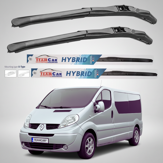 Ștergătoare Renault Trafic II JL Bus L2H1 (2006–2014) Hibrid | Set față – TeamCar®
